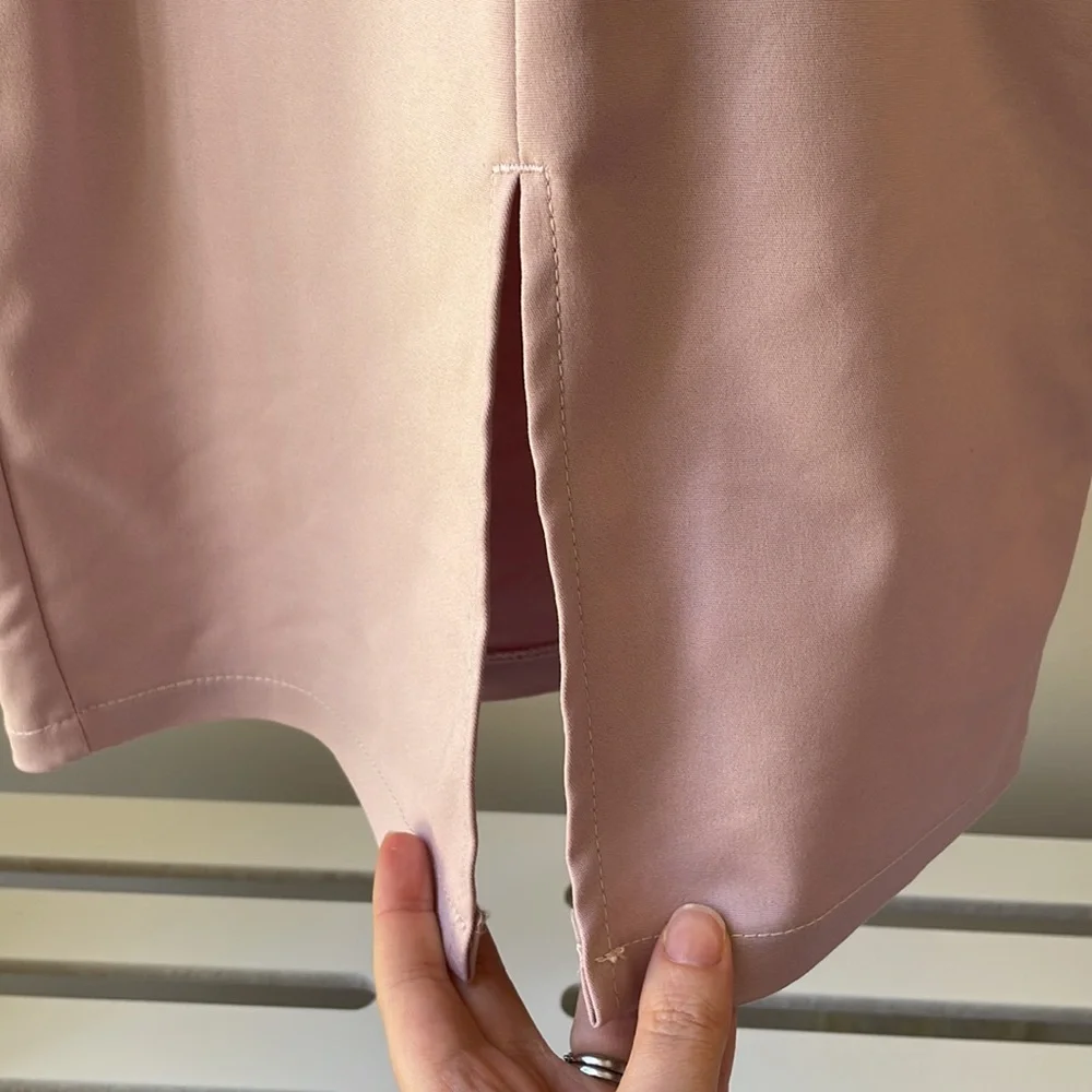 🎉HOST PICK🎉 NWT LUVALOT Bodycon Dusty Pink Mini-Dress SIZE 6 $40 (RRP $70)💛. - Picture 4 of 5
